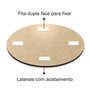Placa Decorativa Redonda Pássaro Tsuru Estilo Japandi