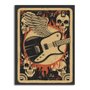 Placa Decorativa Rock And Roll Vintage Guitarra