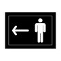 Placa Indicativa para Banheiro Masculino - Esquerda