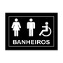 Placa Indicativa para Banheiros