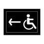 Placa Indicativa para Banheiros com Acessibilidade - Esquerda