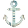 Placa Decorativa Âncora em MDF 3mm Estilo Náutico e Praia