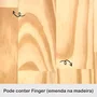 Porta Chaves de Madeira Pinus Clear O Amor Está no Lar