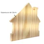 Porta Chaves Personalizado em Madeira de Pinus Clear com Gravação a Laser ou Impressão UV - 18,5x20cm