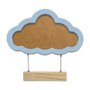 Porta Maternidade Para Amigurumi Em Mdf Colorido Moldura Nuvem Com Plaquinha