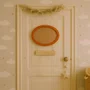 Porta Maternidade Para Quarto Infantil Com Moldura Oval Colorida