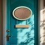 Porta Maternidade Para Quarto Infantil Com Moldura Oval Colorida