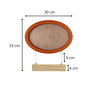 Porta Maternidade Para Quarto Infantil Com Moldura Oval Colorida