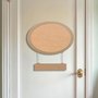 Porta Maternidade Para Quarto Infantil Com Moldura Oval Em Mdf
