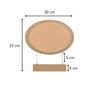 Porta Maternidade Para Quarto Infantil Com Moldura Oval Em Mdf