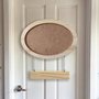 Porta Maternidade Para Quarto Infantil Moldura Oval Em Pinus