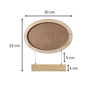 Porta Maternidade Para Quarto Infantil Moldura Oval Em Pinus