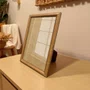 Porta Retrato Com Moldura Abaulada Lisa Revestida Com Suporte e Acetato - 2x3