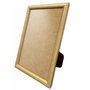 Porta Retrato Com Moldura Abaulada Lisa Revestida Com Suporte e PVC Antirreflexo - 2x3