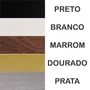 Porta Retrato com Moldura Chanfrada e PVC Mais Fundo com Suporte - 1,5x2
