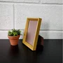 Porta Retrato com Moldura Chanfrada e PVC Mais Fundo com Suporte - 1,5x2