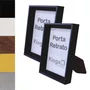 Porta Retrato com Moldura Chanfrada e Vidro Mais Fundo com Suporte - 1,5x2