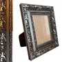 Porta Retrato Com Moldura De Gravação De Arabescos Com Suporte E Frente Em Acetato - 7,2x3,3