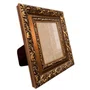 Porta Retrato Com Moldura De Gravação De Arabescos Com Suporte E Frente Em Acetato - 7,2x3,3