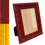 Porta Retrato Com Moldura De Gravação De Ornamentos Com Suporte E Frente Em Acetato - 3,4x1,4