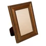 Porta Retrato Com Moldura de Madeira Clássica com Detalhes Gravados Com Suporte E Frente Em PVC Antirreflexo - 3,2x1,5