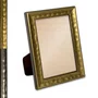 Porta Retrato Com Moldura Efeito Metal Martelado Com Suporte E Frente Em PVC Antirreflexo - 2x1,8