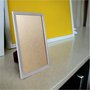 Porta Retrato com Moldura Minimalista e PVC Mais Fundo com Suporte - 1,5x1