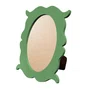 Porta Retrato Com Moldura Provençal Colorida Oval Em MDF 6mm Com Suporte em MDF e PVC Antirreflexo