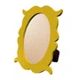 Porta Retrato Com Moldura Provençal Colorida Oval Em MDF 6mm Com Suporte em MDF e PVC Antirreflexo
