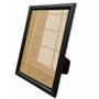 Porta Retrato de Moldura Abaulada Lisa Revestida Com Suporte e Vidro - 2x3