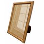 Porta Retrato de Moldura Abaulada Lisa Revestida Com Suporte e Vidro - 2x3