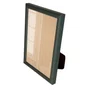Porta Retrato de Moldura Abaulada Lisa Revestida Com Suporte e Vidro - 2x3
