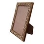 Porta Retrato de Moldura com Gravação de Folhagens e PVC Mais Fundo com Suporte - 2x1