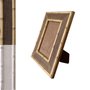 Porta Retrato de Moldura com Gravação de Bambu e Vidro Mais Fundo com Suporte - 4,5x1,5