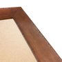 Porta Retrato Moldura Chanfrada com Acabamento Côncavo Estilo Madeira Rústica Com Suporte E Frente Em PVC Antirreflexo - 5x2,1