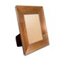 Porta Retrato Moldura Chanfrada com Acabamento Côncavo Estilo Madeira Rústica Com Suporte E Frente Em PVC Antirreflexo - 5x2,1