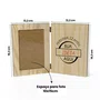 Porta-Retrato Sanfonado Personalizado Dobrável em Madeira Pinus com Acetato com Gravação a Laser ou Impressão UV