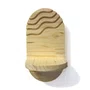Prateleira Decorativa De Parede Oval Com Frisos Em Madeira Pinus Estilo Japandi