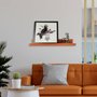 Prateleira Multiuso de Parede em MDF Laqueado para Quadros e Decorações - 60x12,6
