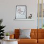 Prateleira Multiuso de Parede em MDF Laqueado para Quadros e Decorações - 60x12,6