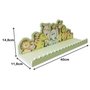 Prateleira para Quarto Infantil Decorativa de Parede Tema Animais Fofinhos - 40x11,8x14,8cm