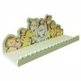 Prateleira para Quarto Infantil Decorativa de Parede Tema Animais Fofinhos - 40x11,8x14,8cm