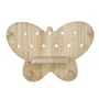 Prateleira Pegboard Borboleta Em Madeira Pinus 6 Pinos e 1 Prateleira 13,5cm
