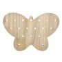Prateleira Pegboard Borboleta Em Madeira Pinus 6 Pinos e 1 Prateleira 13,5cm