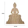 Prateleira Pegboard Budha com 10 Pinos, 1 Prateleira 13,5cm, 1 Prateleira 10cm Em Madeira Pinus