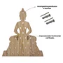Prateleira Pegboard Budha com 10 Pinos, 1 Prateleira 13,5cm, 1 Prateleira 10cm Em Madeira Pinus
