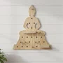 Prateleira Pegboard Budha com 10 Pinos, 1 Prateleira 13,5cm, 1 Prateleira 10cm Em Madeira Pinus