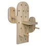 Prateleira Pegboard Cactus com 1 Prateleira 10cm e 6 Pinos Em Madeira Pinus
