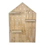 Prateleira Pegboard Casinha Em Madeira Pinus com 16 Pinos e 3 Prateleiras 13,5cm