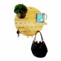 Prateleira Pegboard Circulo 35cm 11 Pinos, 1 Prateleira 13,5cm, 1 Prateleira 10cm